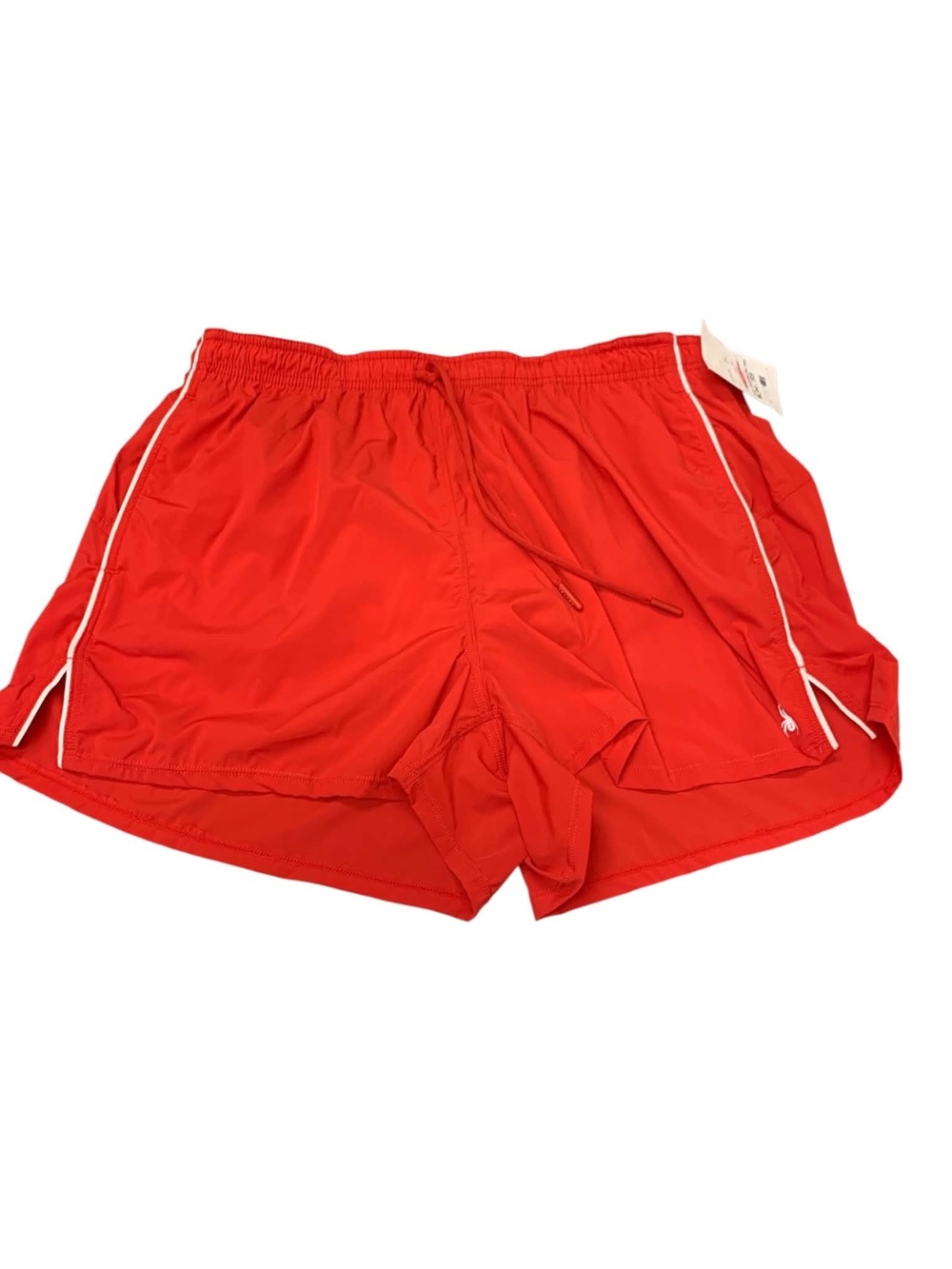 Spyder NWT Red Swim Shorts with White Piping Size M